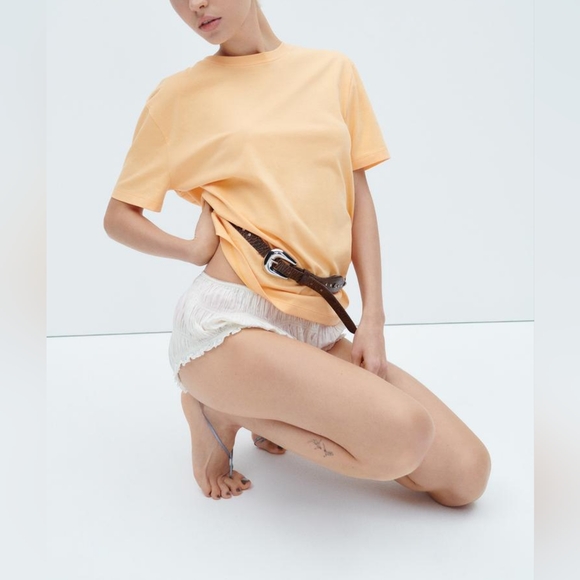 ZARA BASIC COTTON T-SHIRT - Picture 3 of 6